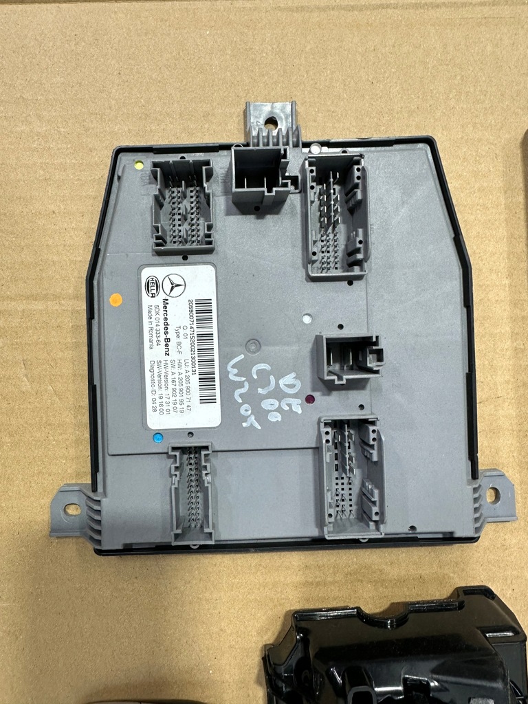 фото №6, Набір стартовий, блок керування, замок запалювання, ключ mercedes c klasa w205 om 654