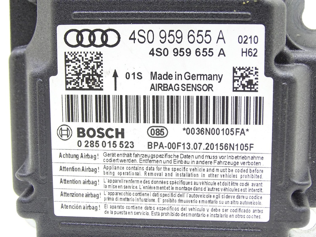 фото №4, Модуль датчик подушка безопасности audi r8 4s 5.2 fsi v10 4s0959655a