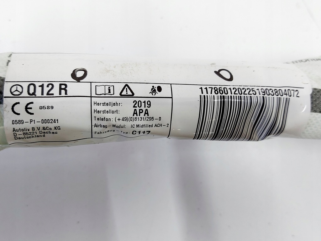 фото №8, Mercedes cla w117 шторка безопасности воздушная правая подушка безопасности 19r.