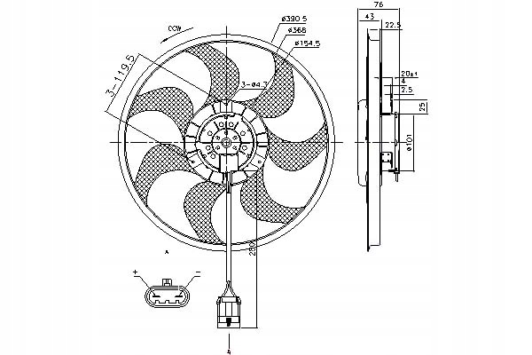 фото №1, Nissens вентилятор радиатора opel astra h astra h