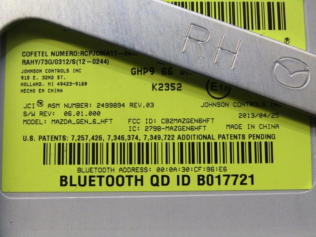 фото №5, Модуль bluetooth mazda cx5 cx-5 ke i ghp9 66 dh0d