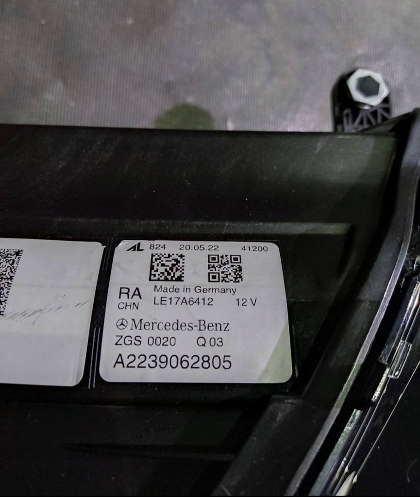 фото №11, Лампа mercedes s-klasa w223 digital light blue перед правая lub левая