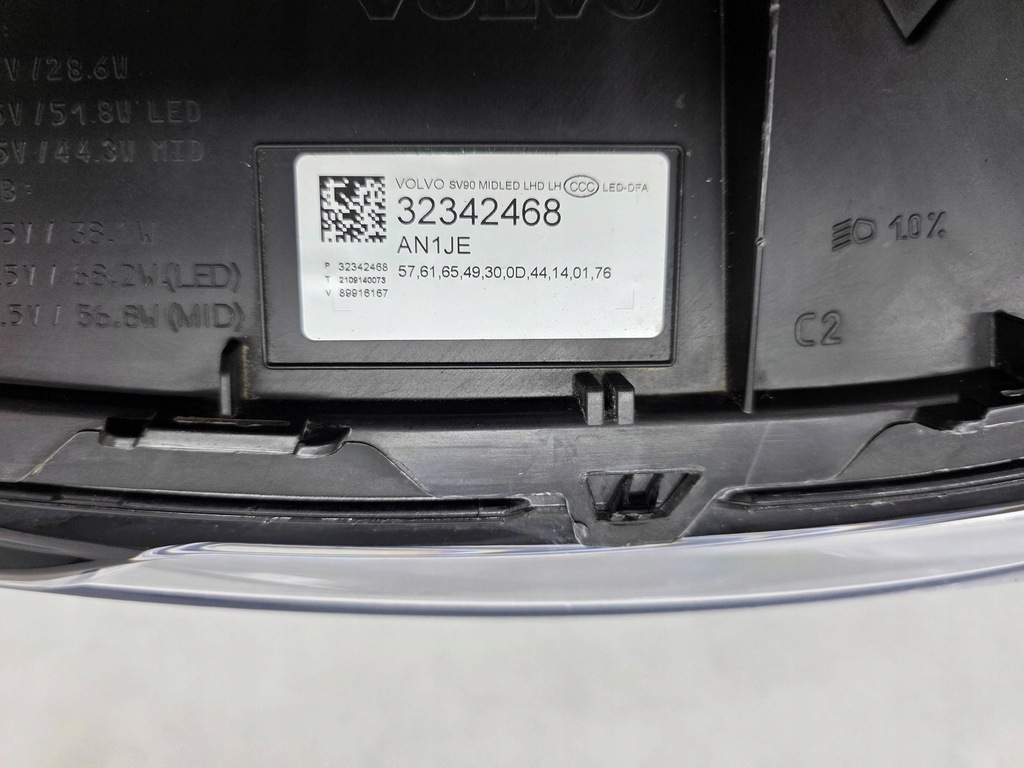 фото №10, Volvo s90 v90 2016+ лампа левая передняя перед full led europa 32342468
