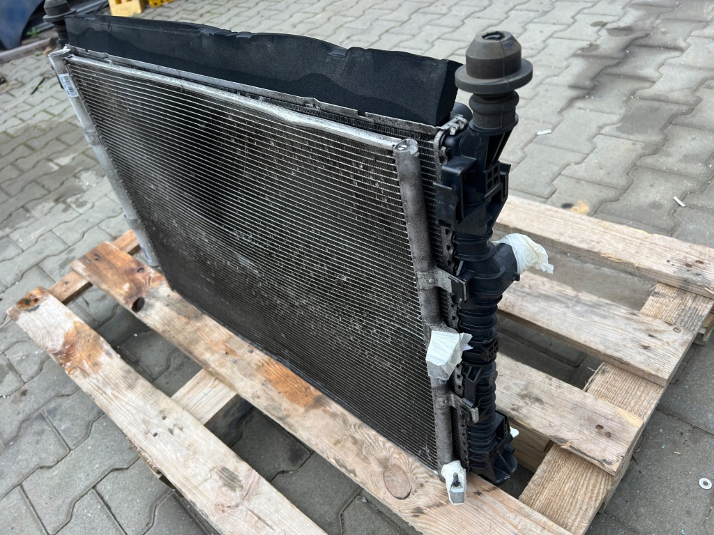 Ford transit custom 2.0 tdci радіатор води кондиціонер вентилятор комплект orygin Зі Шроту