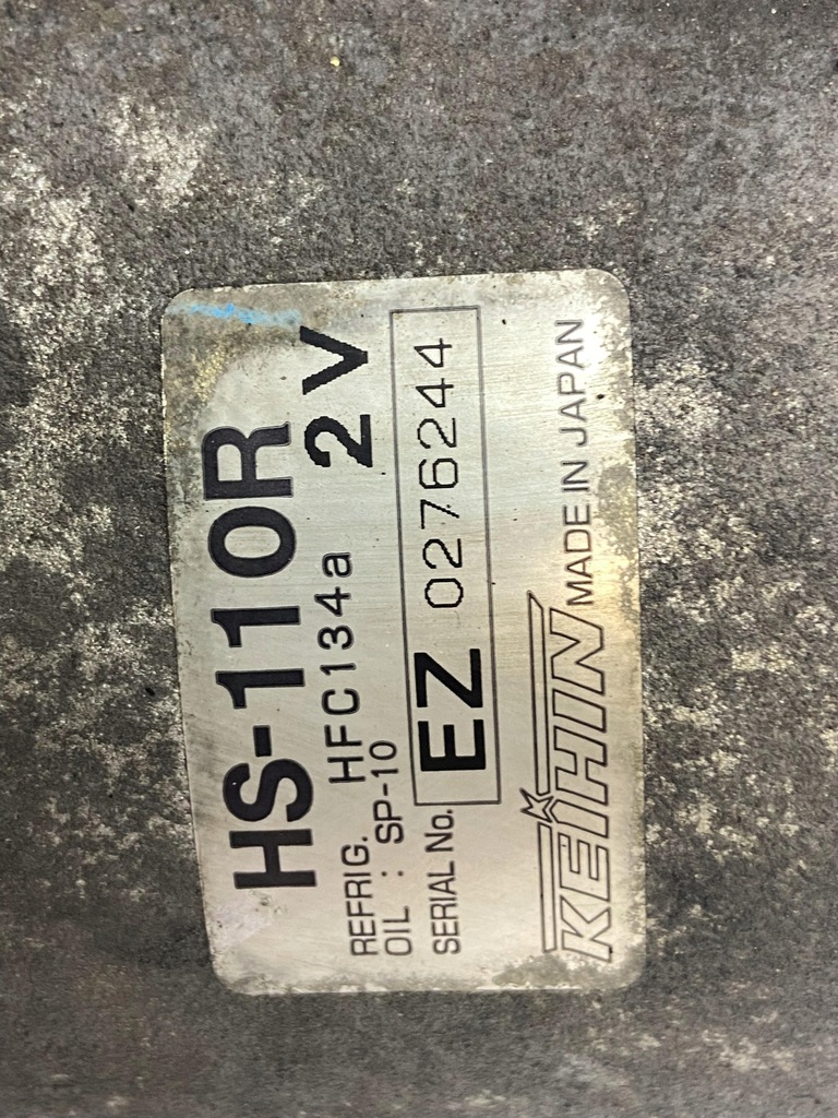 фото №7, Компрессор компрессор кондиционера honda cr-v ii 2.0 b 2002-2006r. оригинальный номер hs110r