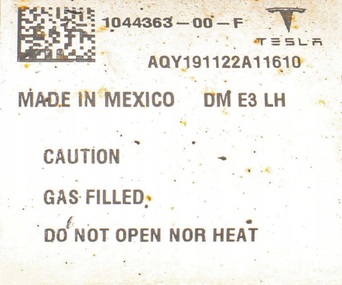 Амортизатор лівий перед tesla model 3 1044363-00-f в Україні