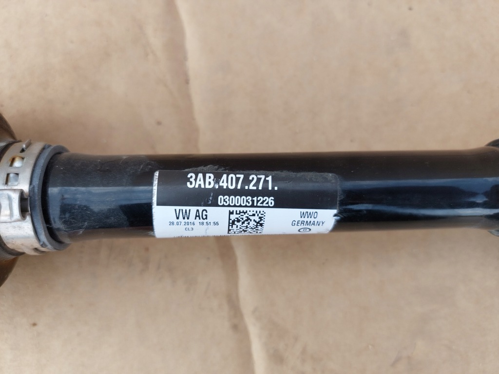 фото №3, Vw passat cc приводной вал левая 3ab407271