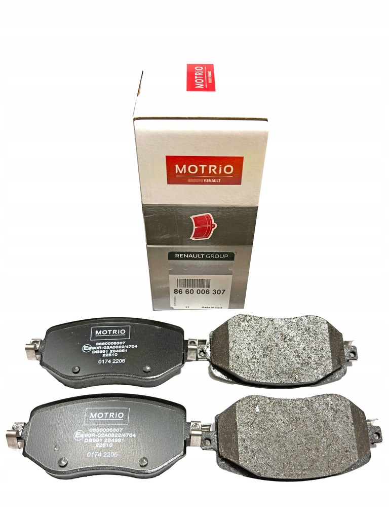фото №1, Тормозные колодки тормозные renault megane iv перед motrio - качество