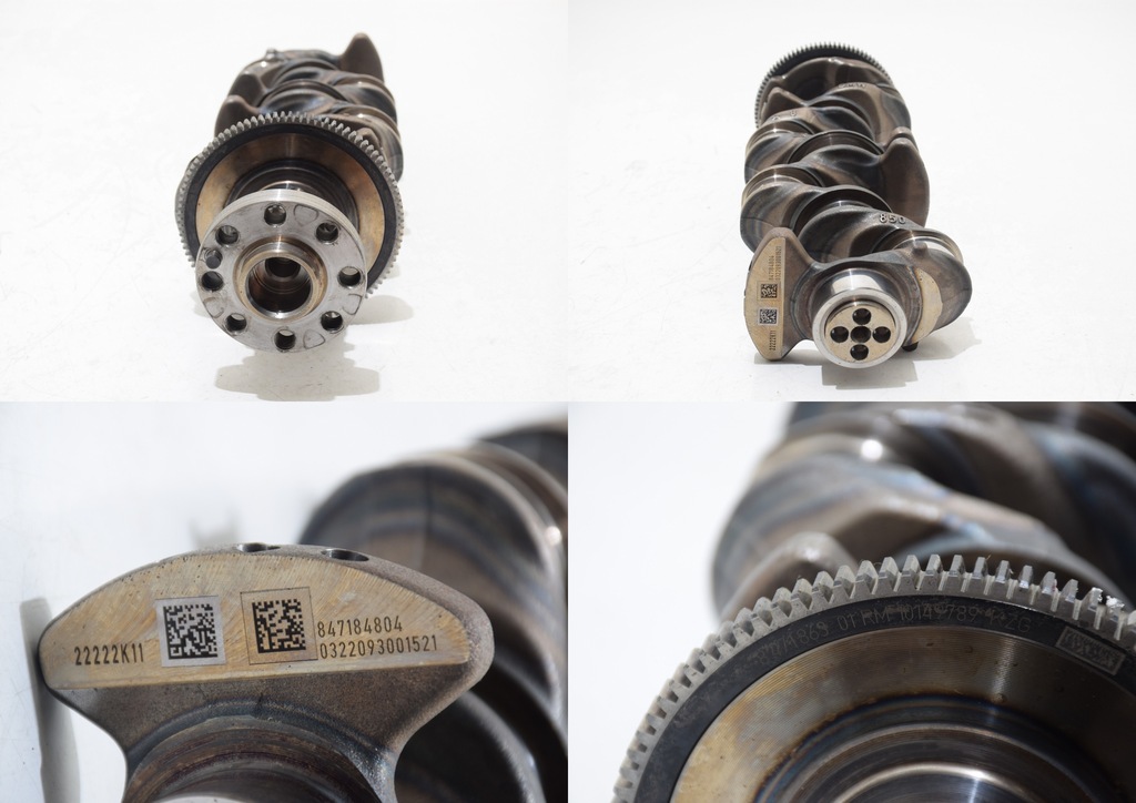 фото №13, Bmw g60 g61 520d 520dx 523d b47d20b b47p dół двигуна wał колінчастий блок поршень