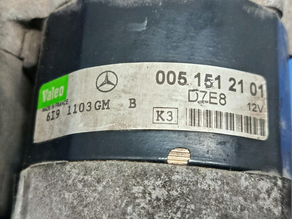 Mercedes w168 a160 автоматична коробка передач стартер 0051512101 valeo d7e8 test в Україні