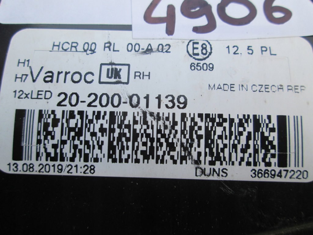 Лампа фара правий opel adam led оригінал Недорого