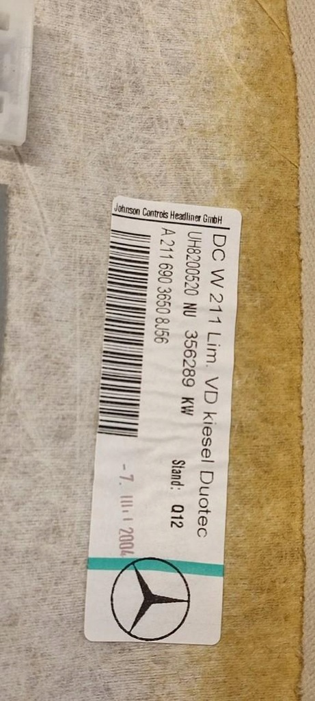 фото №11, Mercedes w211 потолок a2116903650