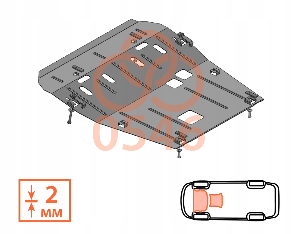 фото №7, Стальной защита pod двигатель dacia dokker