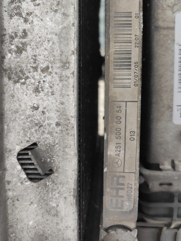 Ремінь передній комплект радіатор mercedes ml w164 3.0 Зі Шроту