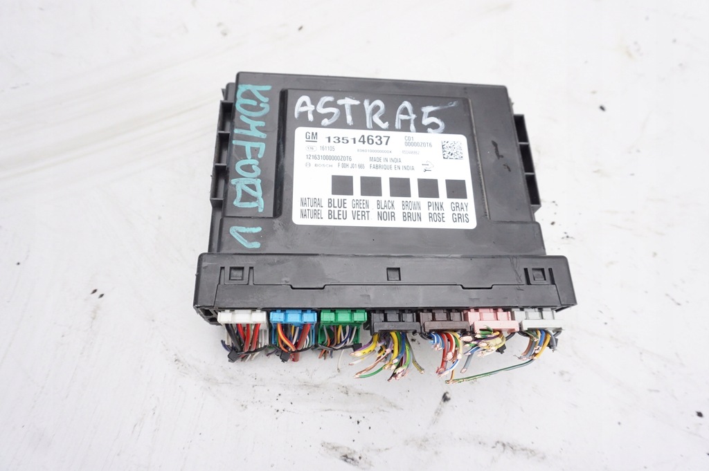 фото №1, Модуль комфорта 13514637 opel astra 5 k