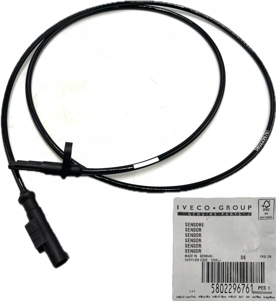 фото №1, Датчик abs перед iveco daily vi оригинальный номер 5802296761
