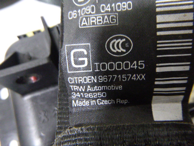фото №9, Комплект подушка подушка безопасности ремни citroen ds3