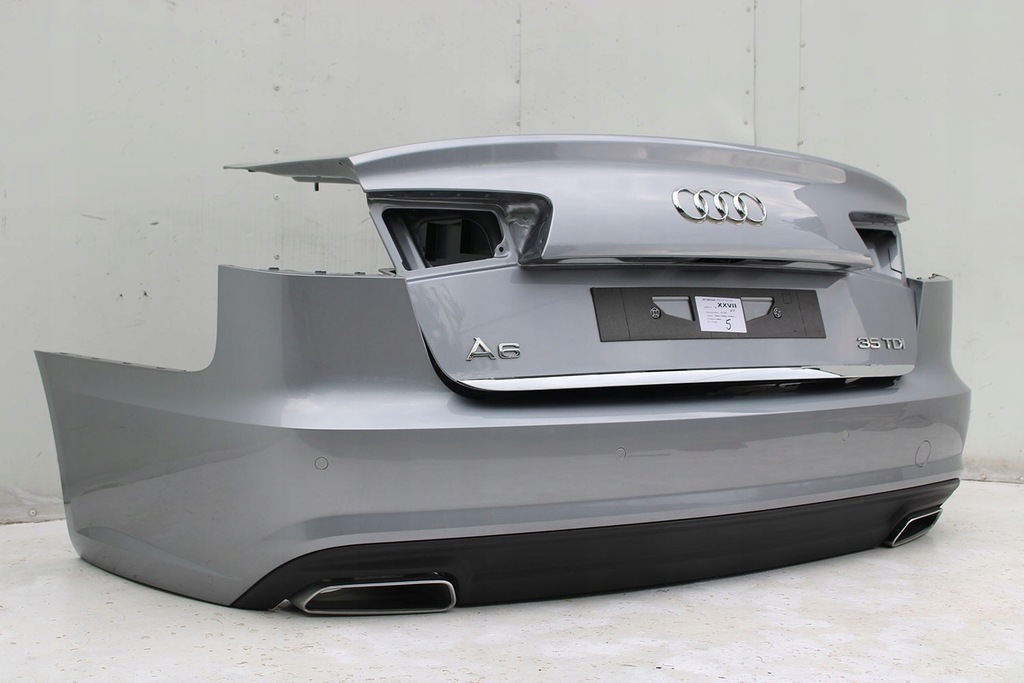 фото №12, Audi a6 sedan задняя бампер задний крышка багажника багажника 4g 4g5 лампы q2q2 lx7p серый