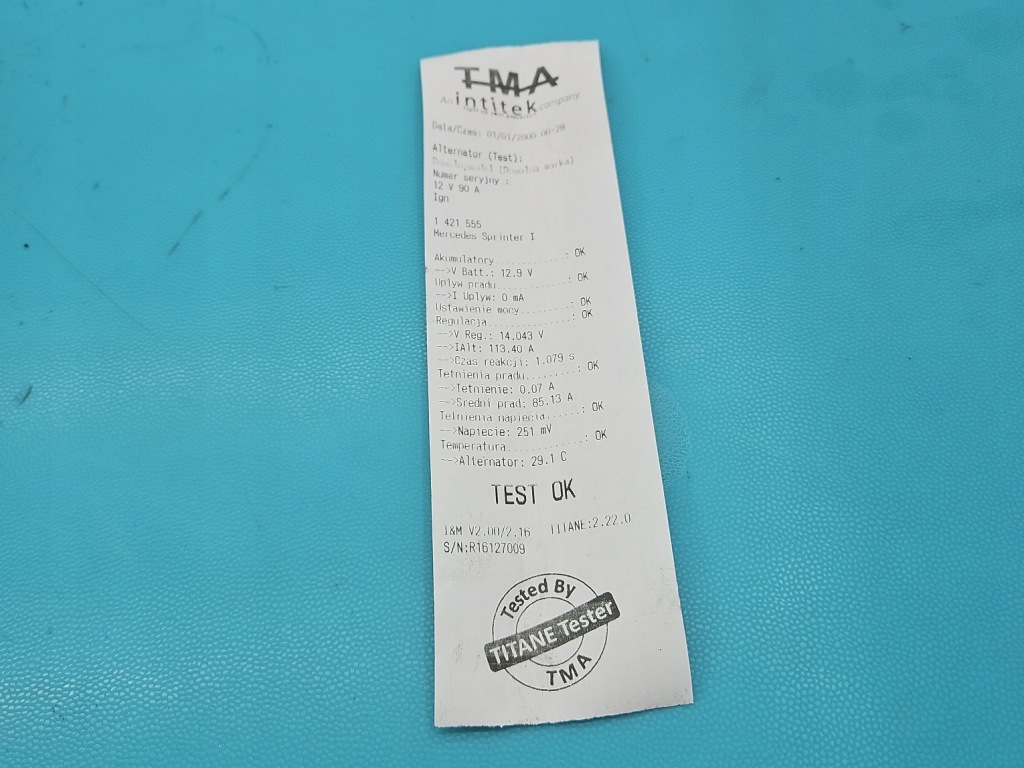 Генератор mercedes sprinter 1 903 0124325039 2.2 cdi с Разборки