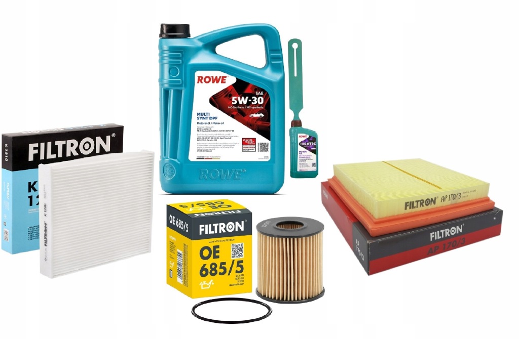 фото №1, Олія rowe 5w30 multi synt dpf 5l + набір фільтрів toyota rav4 2.5 hybrid