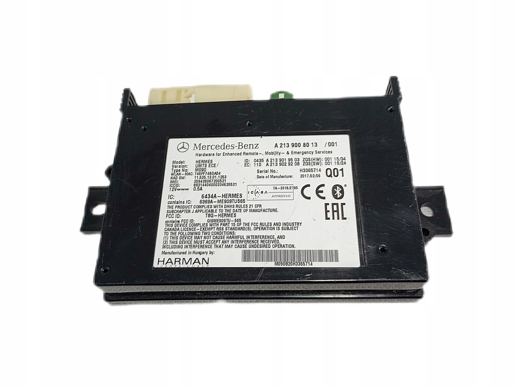 фото №1, Mercedes модуль блок керування telematic a2139008013 europa