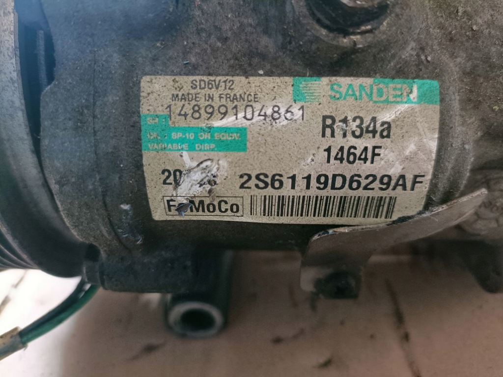 фото №5, Компрессор кондиционера ford fiesta 2s6119d629af
