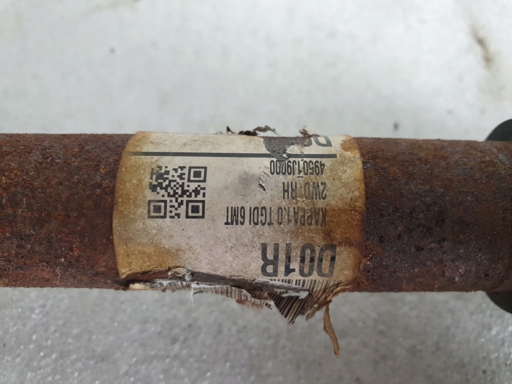 Приводной вал правый  длинная 49501-j9000 kona 17- 1.0t-gdi в Украине