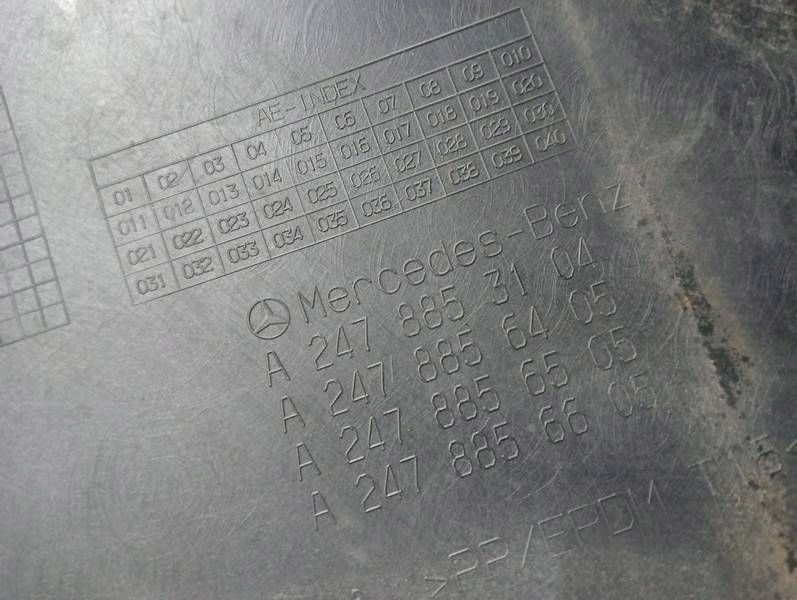 M35 mercedes glb w247 19- накладка спойлер бампер задній a2478853104 Оригінал