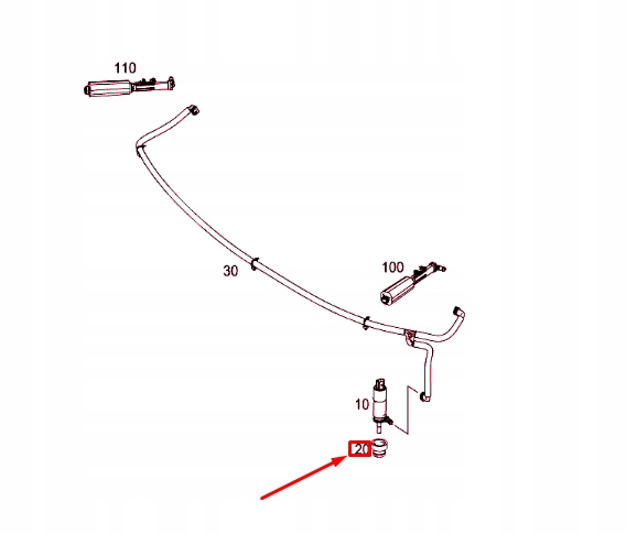 фото №7, Mercedes-benz cla c117 втулка насос распылителя a0109971181oryginalna