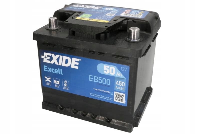 фото №4, Акумулятор exide eb500 50ah/450a p+