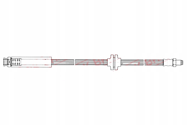 фото №2, Шланг гальмівний гнучкий задня l/p alfa romeo mito citroen jumper