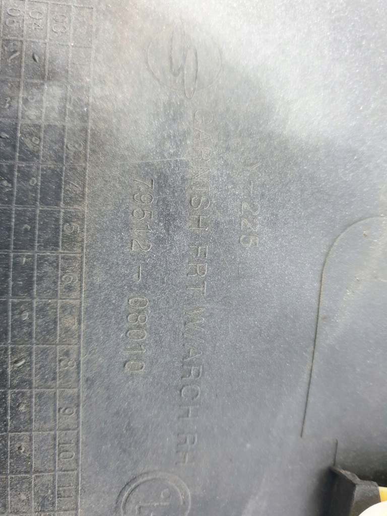 фото №9, Ssangyong rexton молдинг крыла правая перед