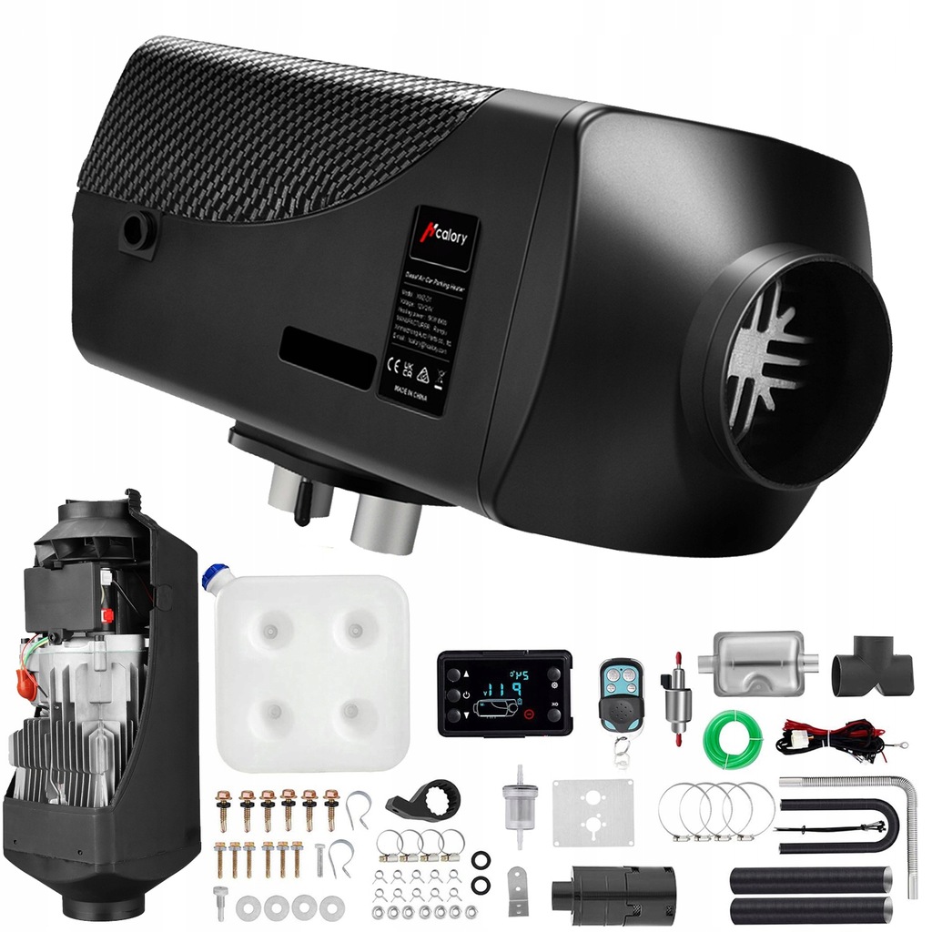 фото №10, Обігрівач стояночний do webasto дизель 12v 5-8kw з глушником панель lcd