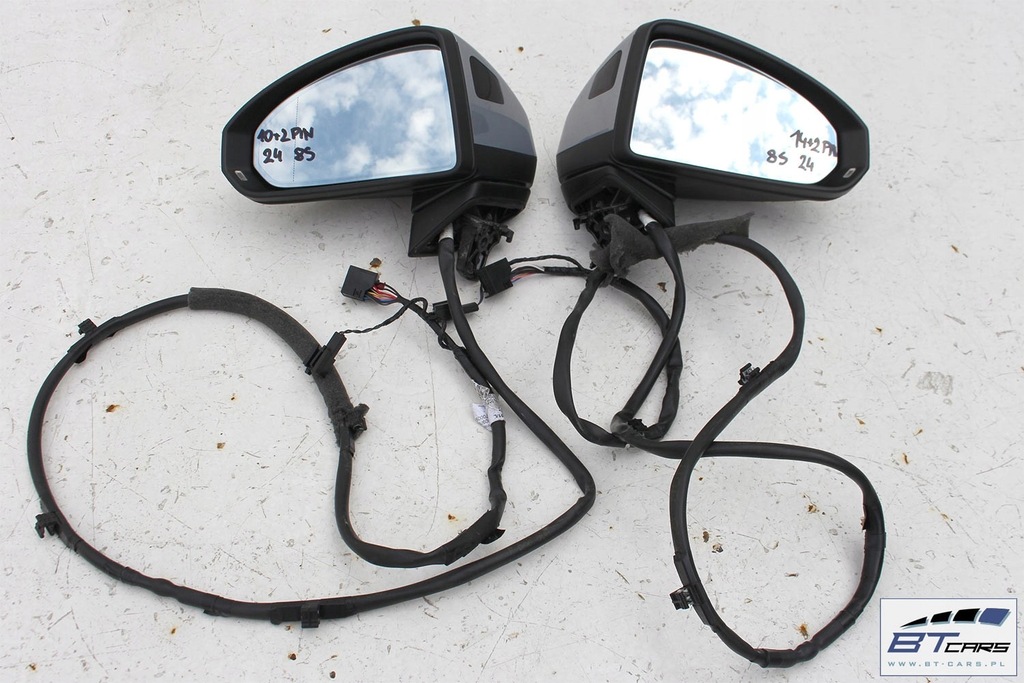 фото №9, Audi tt дзеркало двері ліва асистент 10+2 pin 8s зовнішнє pinów кабелі prz