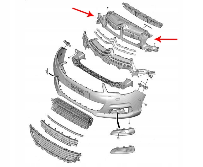 фото №10, Оригинальный кронштейн решётка citroen c4 b7 10- 7416w9 nowe