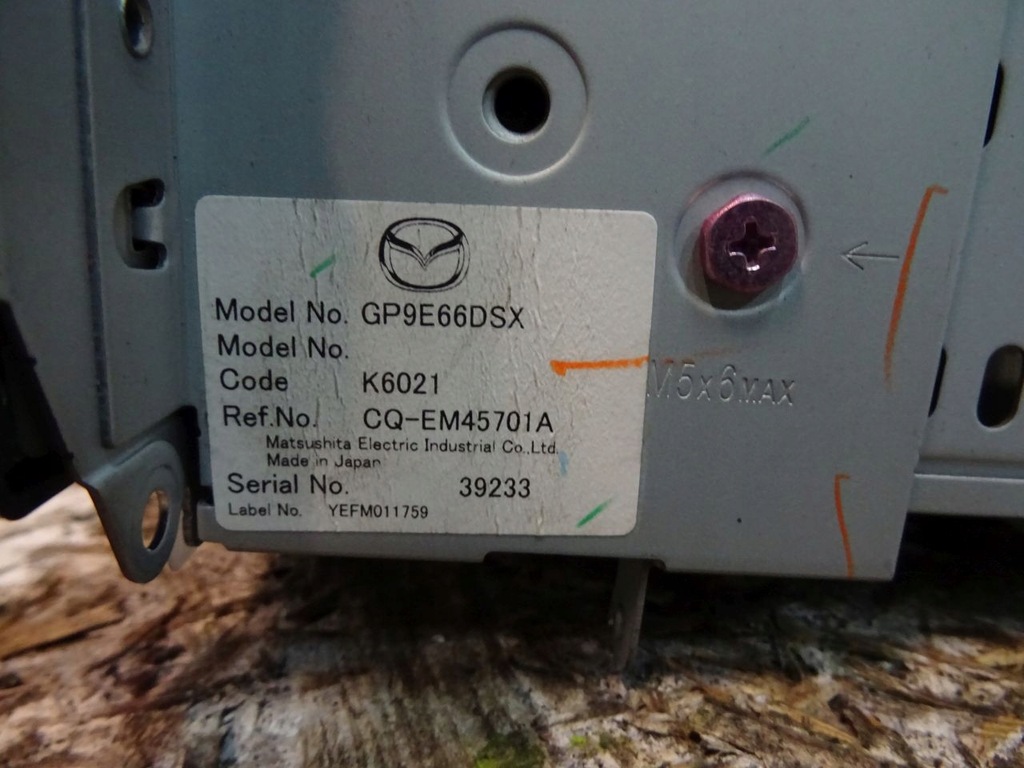 фото №3, Mazda 6 радио cq em4570ak