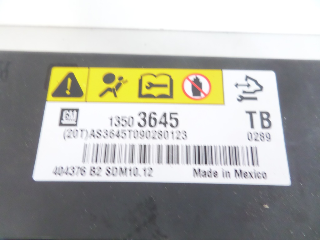 фото №4, Модуль датчик подушка безпеки opel insignia a 08-17