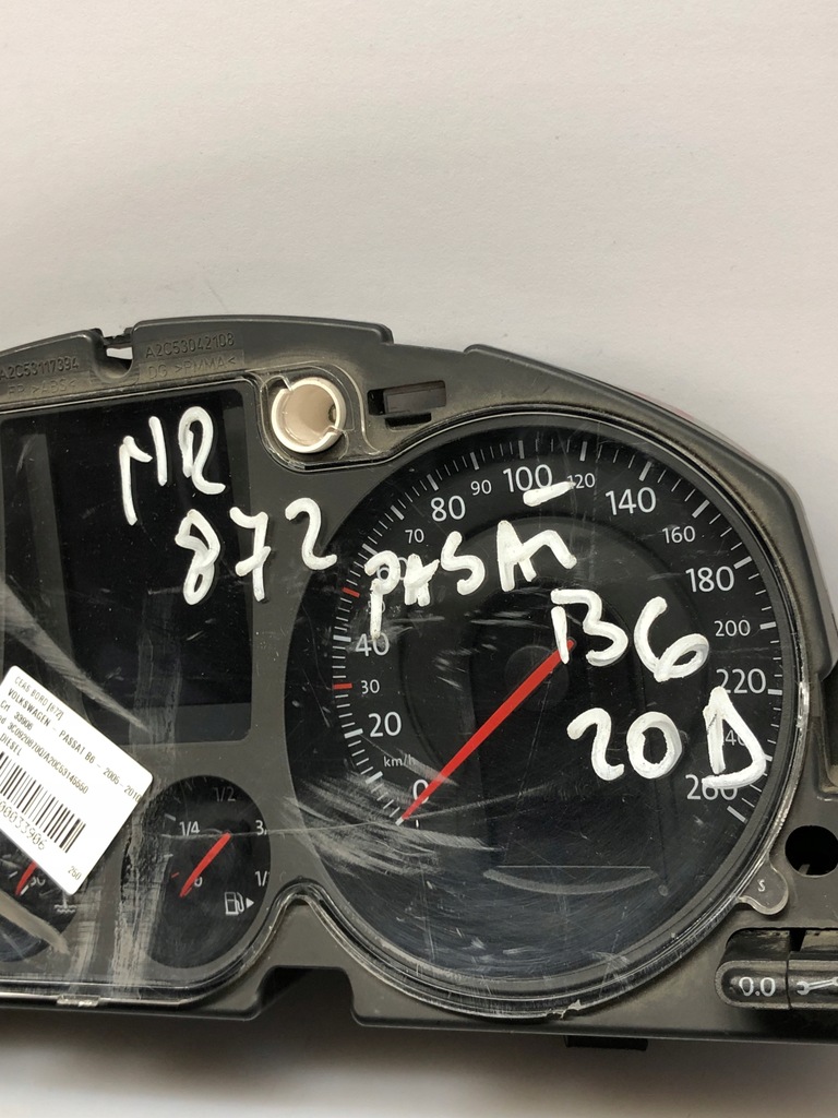 фото №6, Счетчик приборы eu 3c0920870q vw passat b6 2.0 tdi 05r