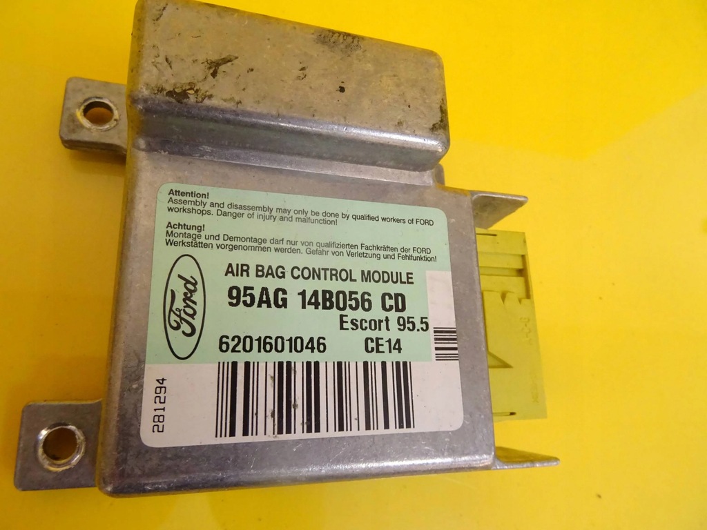фото №1, Модуль датчик подушка безопасности ford escort 95ag14b056cd nr1028