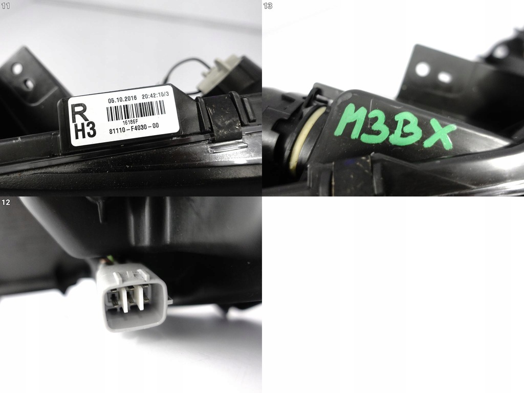 фото №12, Toyota c-hr chr 16-19 лампа правая обычная линза + led europa