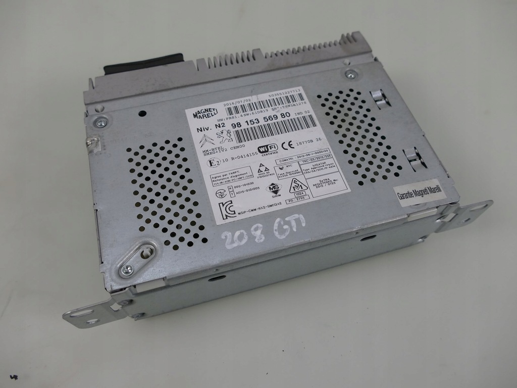 фото №1, Peugeot 208 lift радіо навігація модуль радіо 9815356980