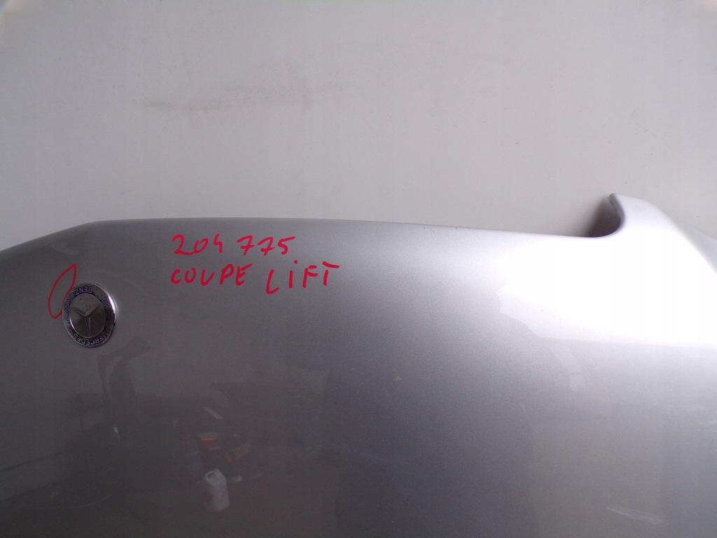 фото №5, Капот кришка двигуна mercedes w204 lift лак 775 w204 coupe