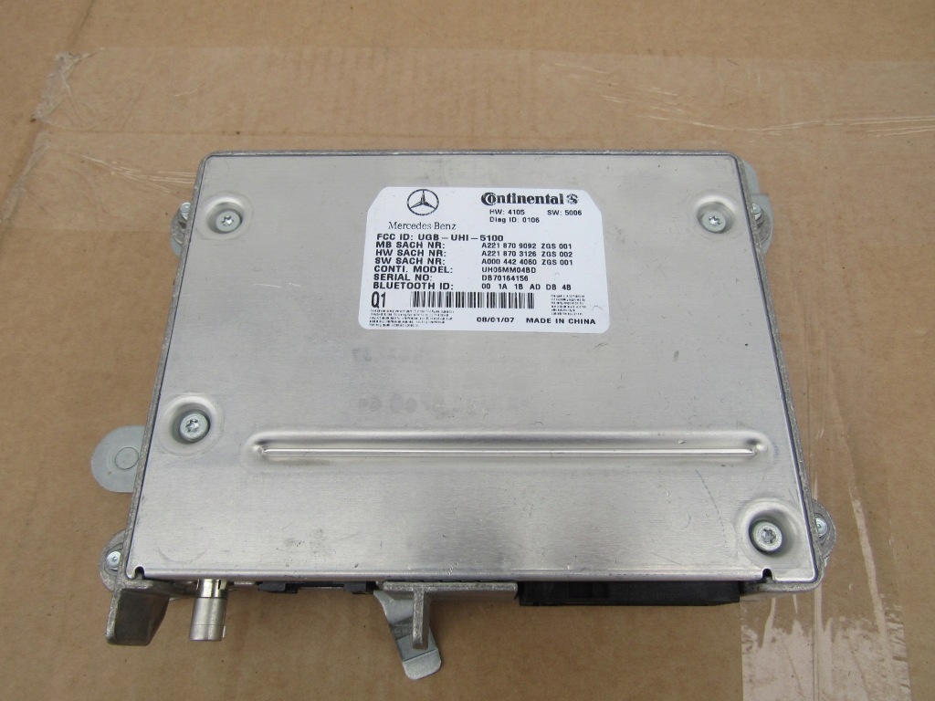 фото №1, Mercedes s w221 w216 модуль bluetooth a2218709092