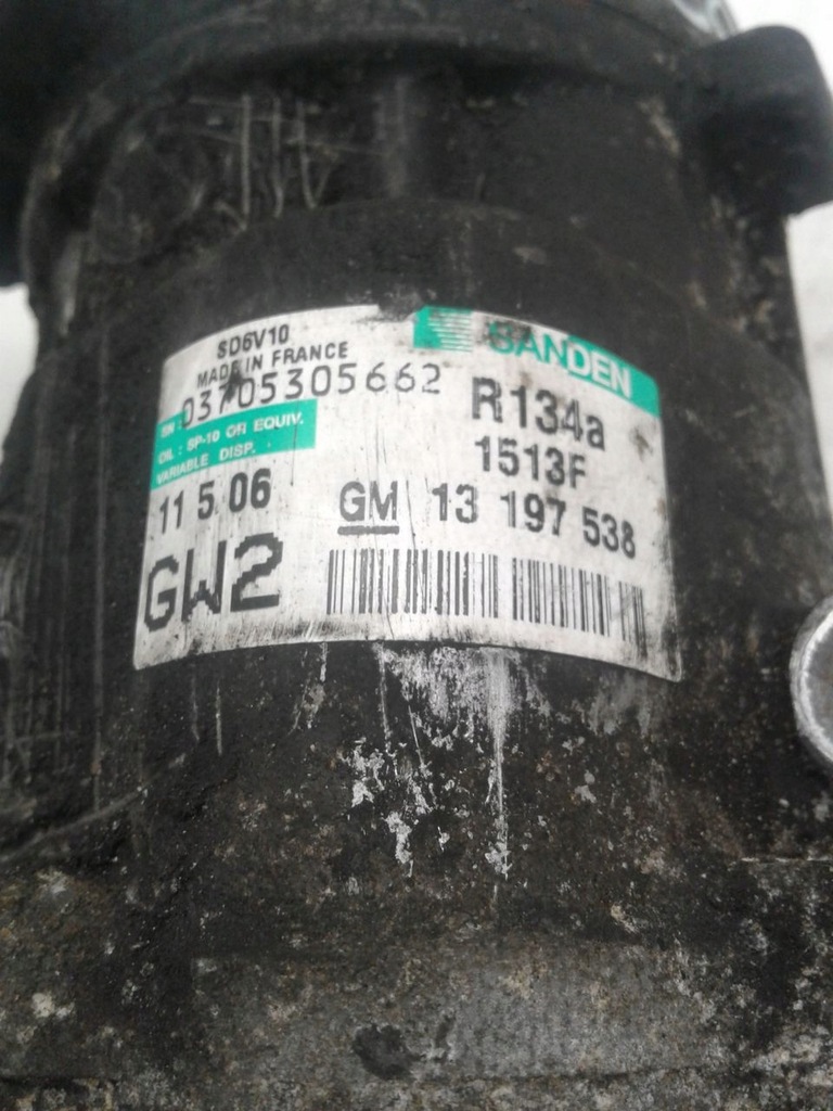 фото №4, Компрессор кондиционера 13297538 opel corsa c 1,3