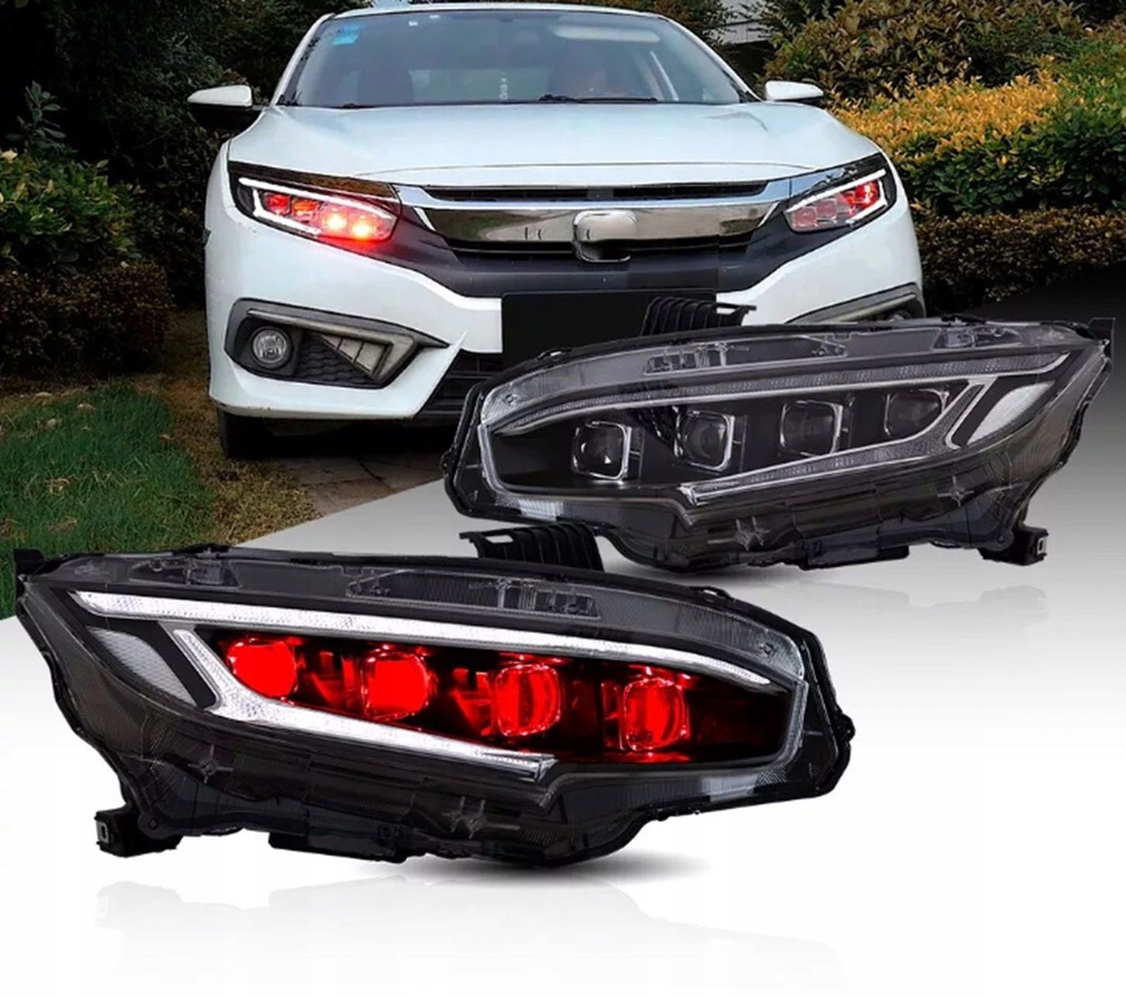 фото №1, Фара правый левый перед led honda civic 16-21