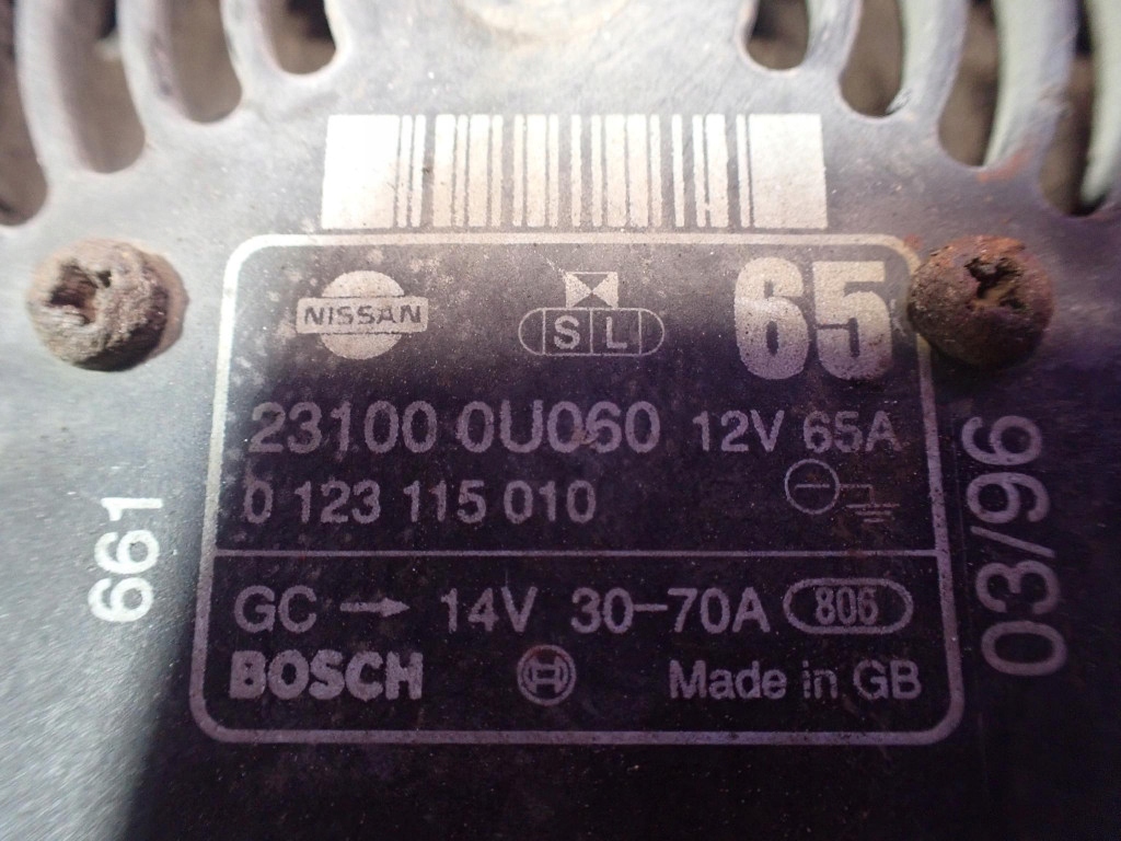 Nissan micra k11 92-97 1.0 генератор 0123115010 231000u060 Киев