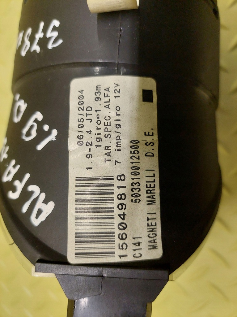 фото №7, Alfa romeo 156 1.9 d лічильник прилади 6160340020