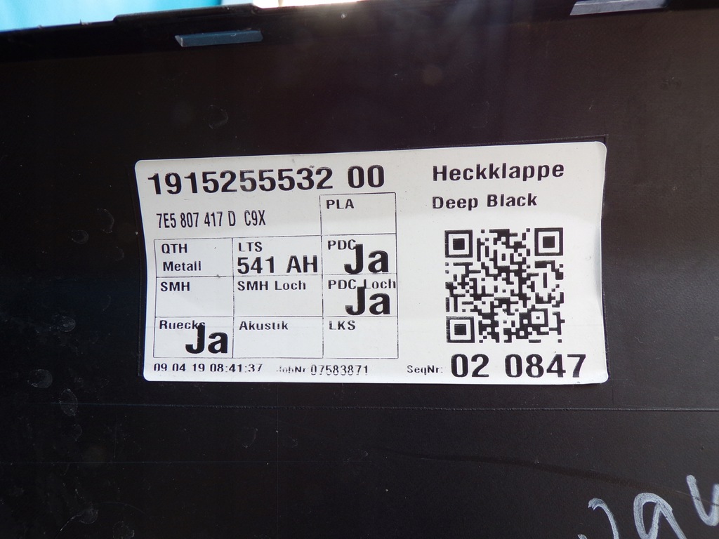 фото №14, Vw transporter t6 15- бампер задний задняя версия с крышка багажника датчики парковки