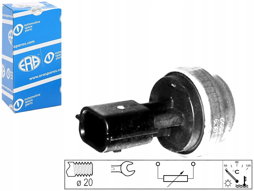 фото №1, Датчик температури рідина радіатора [era]