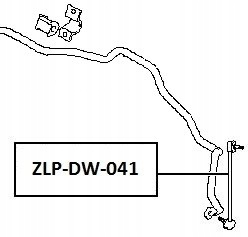 фото №2, Nty zlp-dw-041 тяга / кронштейн, стабілізатор